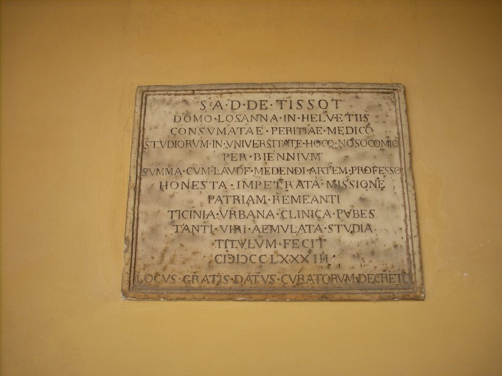 Samuel August Tissot Memorial Tablet